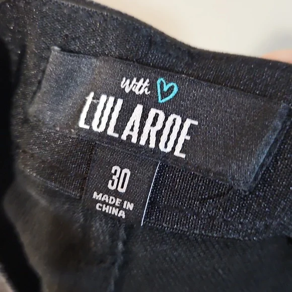 Lularoe Black Jean Shorts - Picture 7 of 9